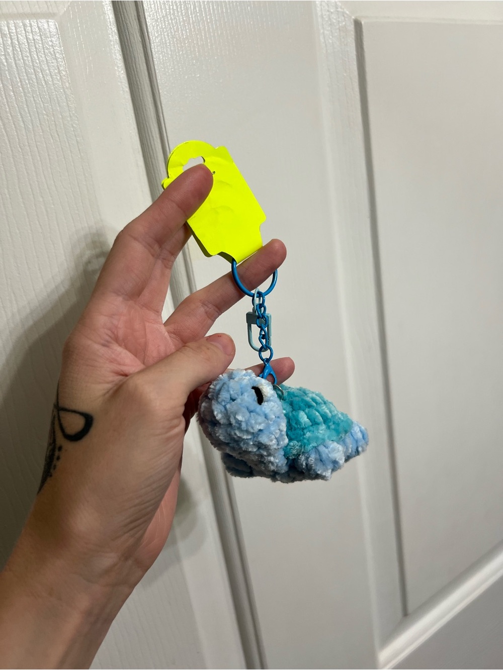 Mini Crocheted Turtle Keychain 🐢 - Picture 3 of 6